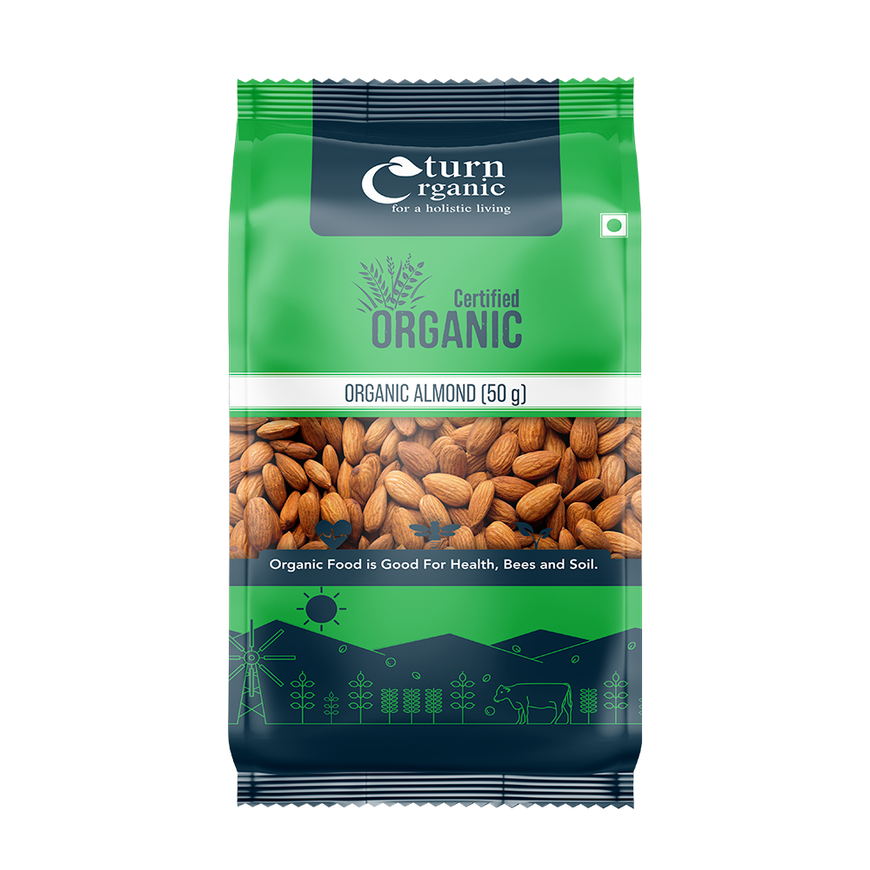 Organic Almonds- 50g
