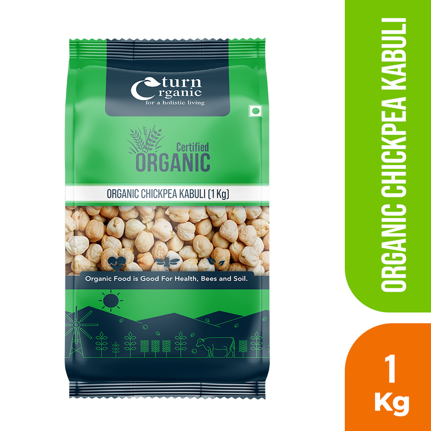Organic Chickpea Kabuli- 500g | Turn Organic