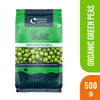 Organic Green Peas- 500g | Turn Organic