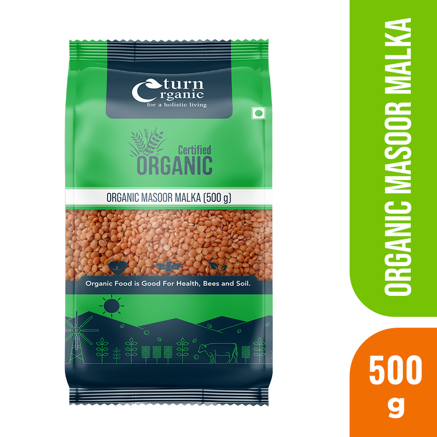 Organic Masoor Malka- 500g | Turn Organic