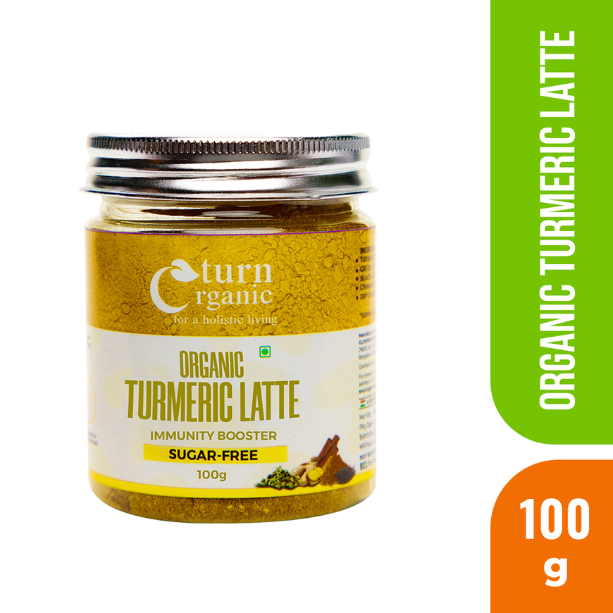 Organic Turmeric Latte Mix Sugar Free- 100g