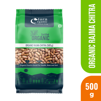 Organic Rajma Chitra (500g)- Turn Organic