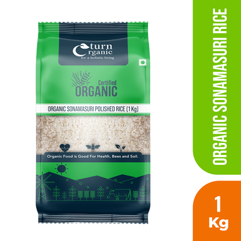 Organic Sonamasuri Polished Rice- 1kg