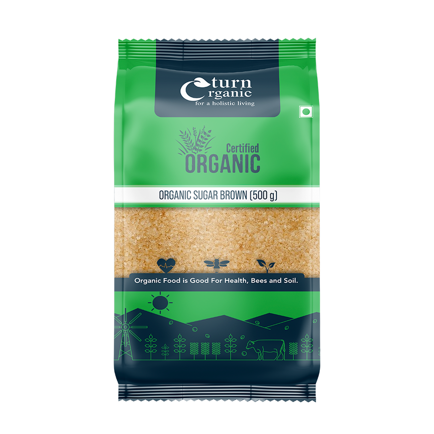 Organic Brown Sugar- 500g | Turn Organic